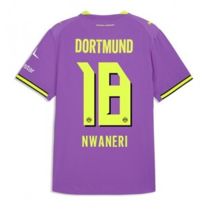Borussia Dortmund Ethan Nwaneri #18 Jalkapallovaatteet Kolmaspaita 2026-27 Lyhythihainen
